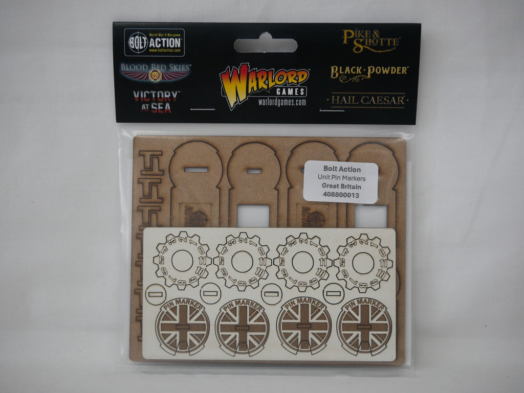 Warlord Games & Skytrex Bolt Action Unit Pin Markers Great Britian - 408800013