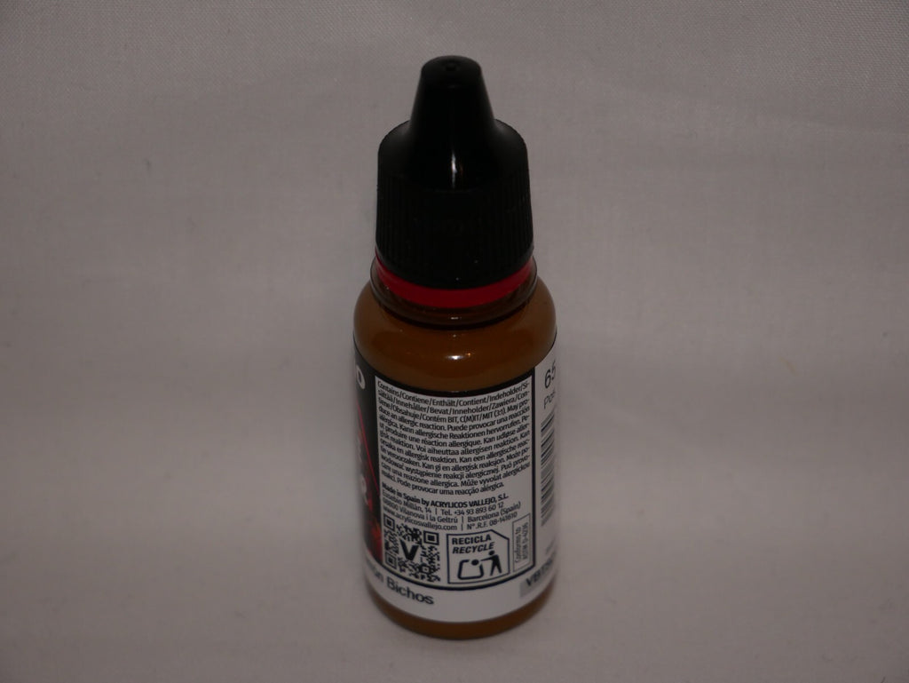 Vallejo Game Color Acrylics Beasty Brown 18ml/0.6 fl oz Dropper Bottle - 72.043