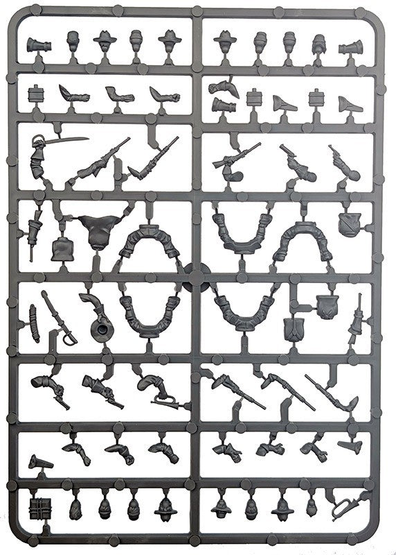 Great Escape Games Dead Mans Hand 28mm Hard Plastic Mounted US Cavalry - DMHP007