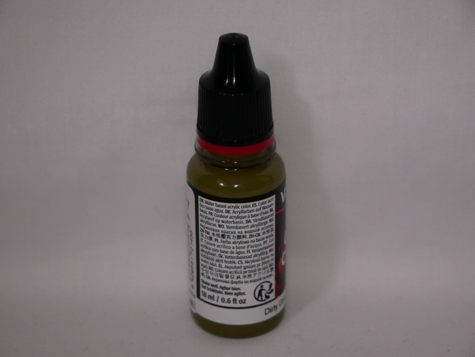 Vallejo Game Color Acrylic Range Dirty Grey 18ml/0.6 fl oz Dropper Bottle 72.145