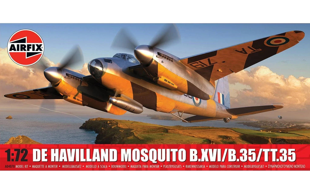 Airfix 1:72 Scale De Havilland Mosquito B.XVI/B.35/TT.35 Skill Level 2 - A04070