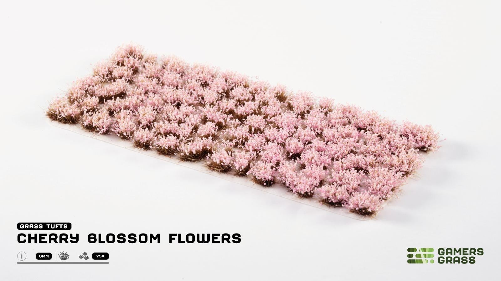 Gamers Grass Cherry Blossom Flowers Grass Tufts For Bases 75x Per Pack - GGFS-CB