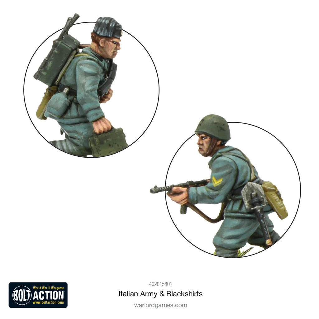 Warlord Games Bolt Action 1:56 Scale WWII Italian Army & Blackshirts - 402015801