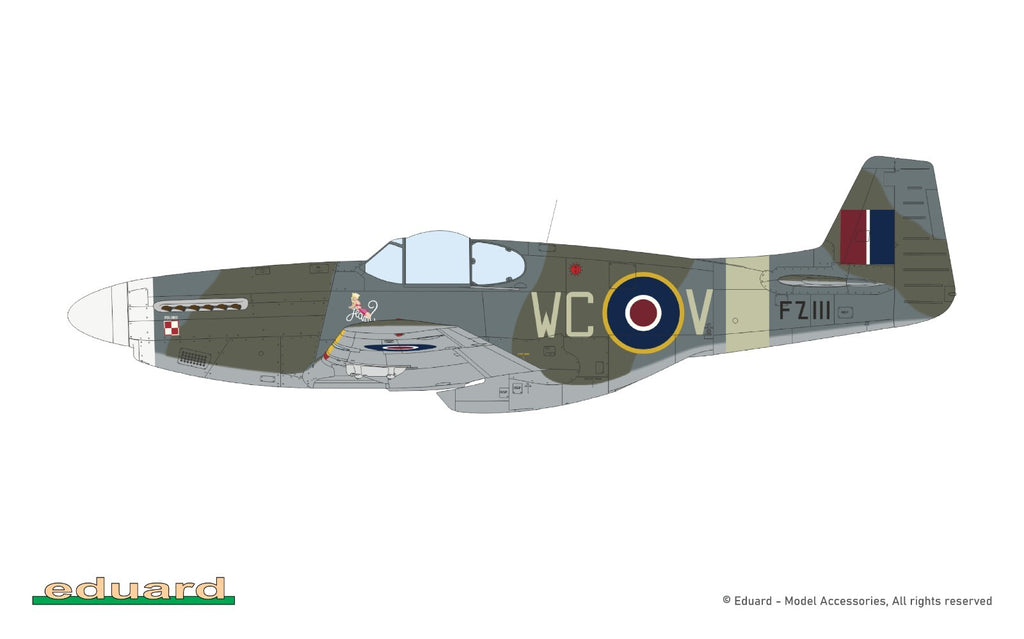 Eduard 1:48 Scale P-51B/C Mustang With Dorsal Fin ProfiPACK Edition Kit - 82108