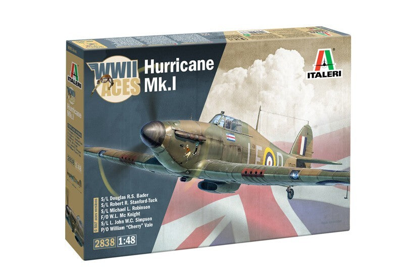 Italeri 1:48 Scale WW2 Aces Hawker Hurricane Mk.l Model Kit Skill Level 3 - 2838