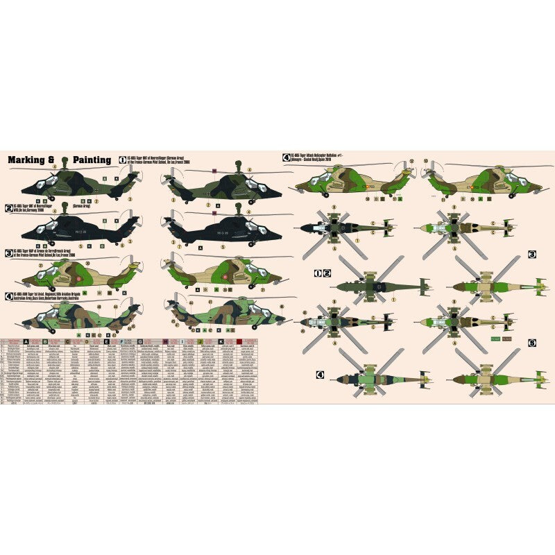 MisterCraft Hobby Kits 1:72 Scale (D-58) PAH-2 'Tigre' Attack Helicopter 040581