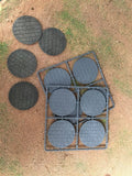 Renedra Ltd Generic Scenery & Bases 60mm Diameter Paved Effect Bases 8 Per Pack