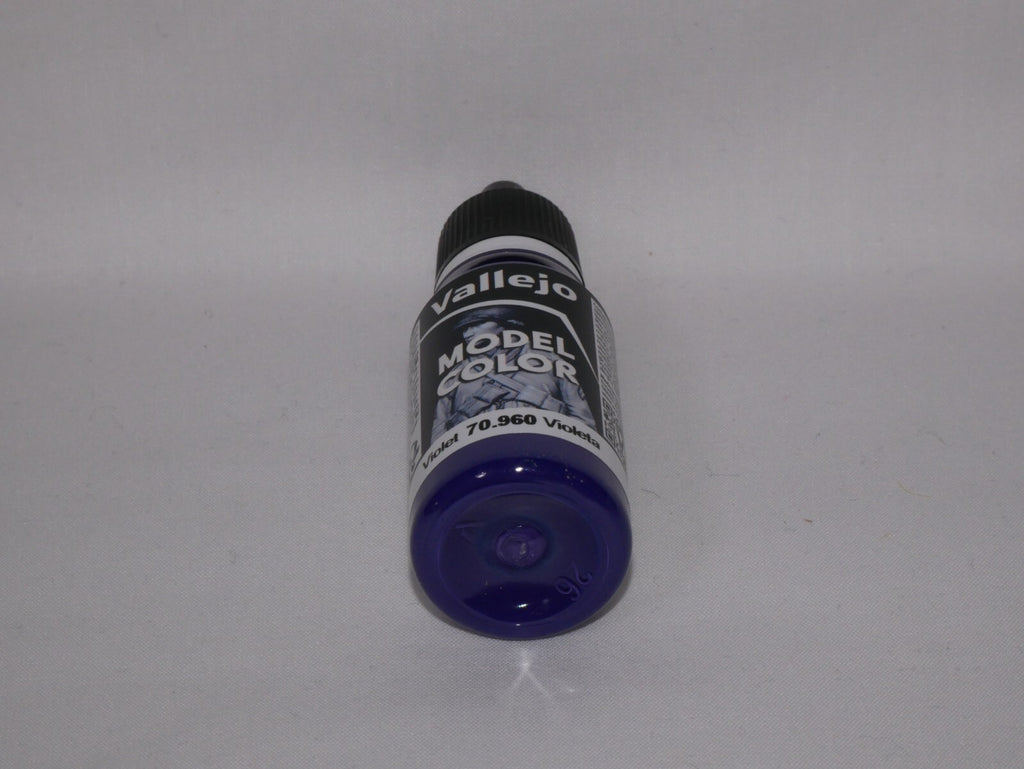 Vallejo Model Color Violet Acrylic 18ml/0.6 fl oz Dropper Bottle - 70.960