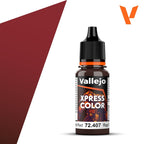 Vallejo Xpress Color Acrylics Velvet Red 18ml/0.6 fl oz Dropper Bottle - 72.407