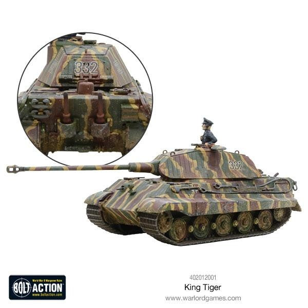 Warlord Games Bolt Action 1:56 Scale WWII German King Tiger Heavy Tank - 402012001