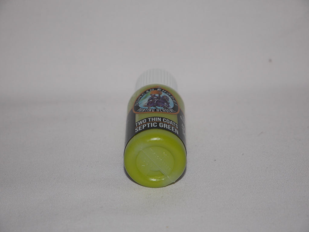 Duncan Rhodes Painting Academy Two Thin Coats Septic Green 15ml Bottle - 10161