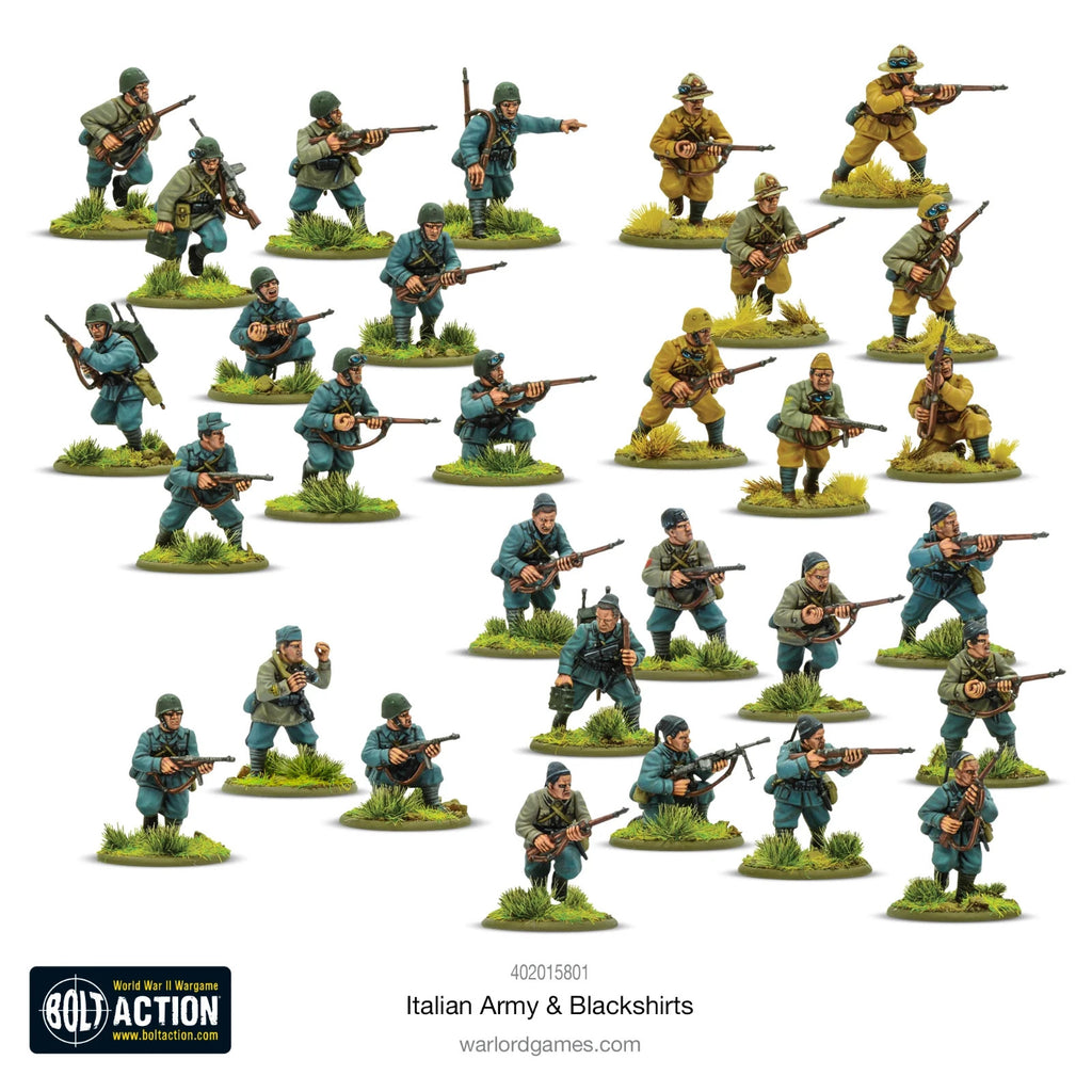 Warlord Games Bolt Action 1:56 Scale WWII Italian Army & Blackshirts - 402015801