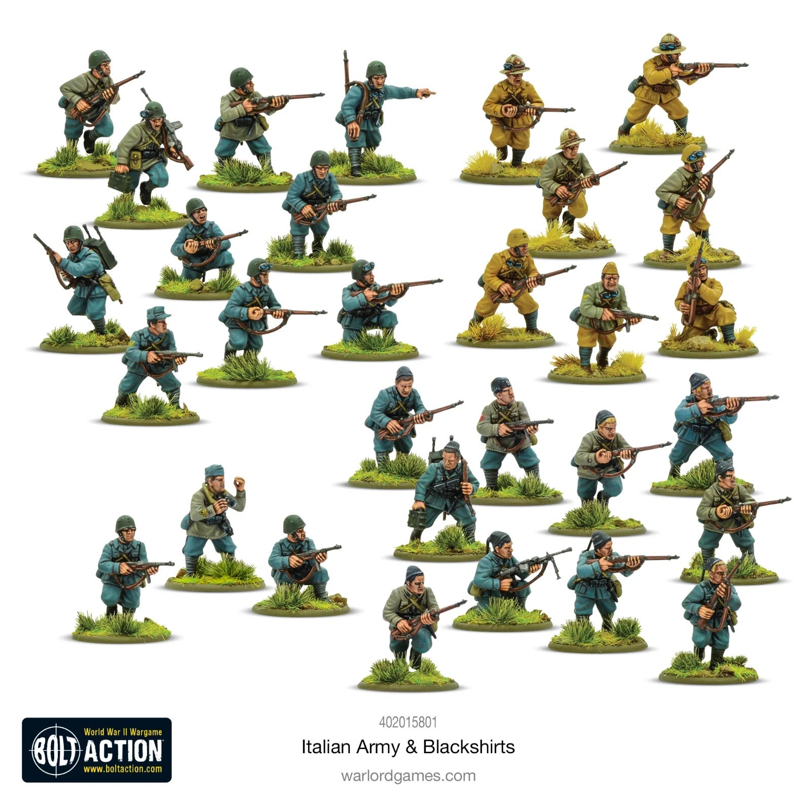 Warlord Games Bolt Action 1:56 Scale WWII Italian Army & Blackshirts - 402015801