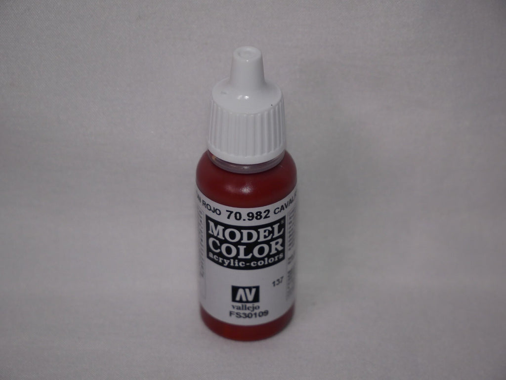 Vallejo Model Color Cavalry Brown Acrylic 17ml/0.57 fl oz Dropper Bottle 70.982