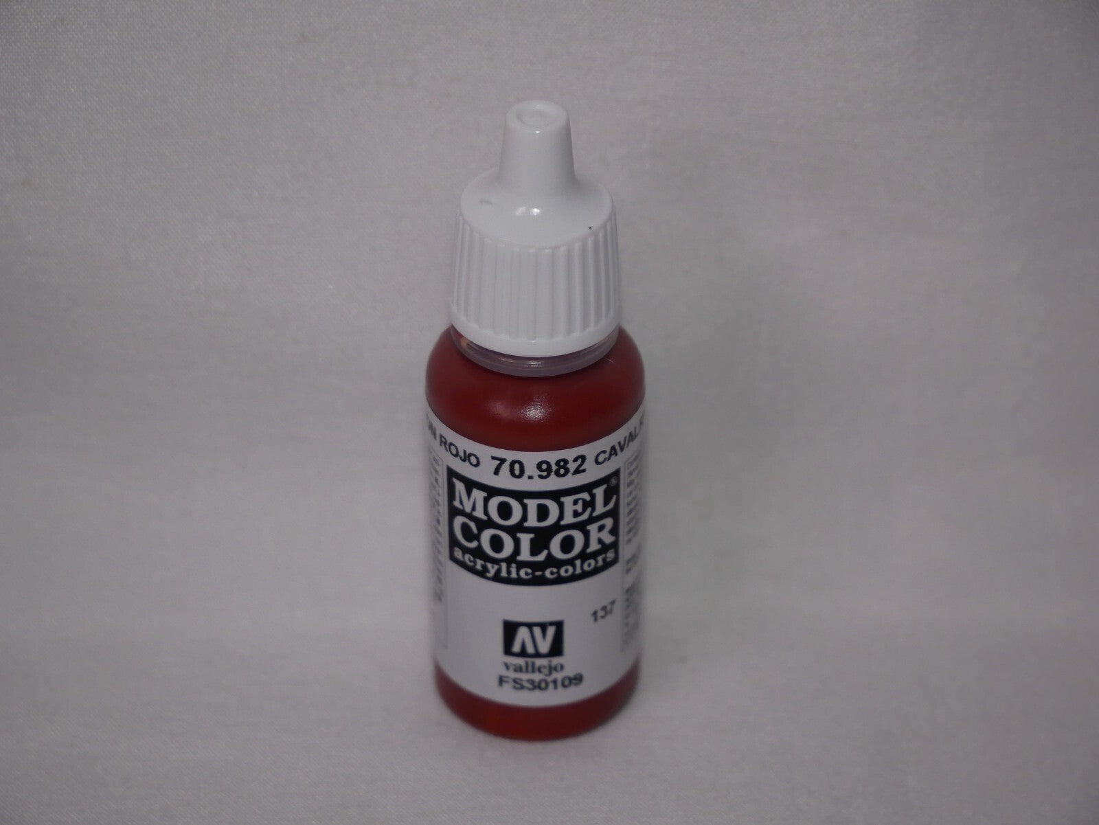 Vallejo Model Color Cavalry Brown Acrylic 17ml/0.57 fl oz Dropper Bottle 70.982