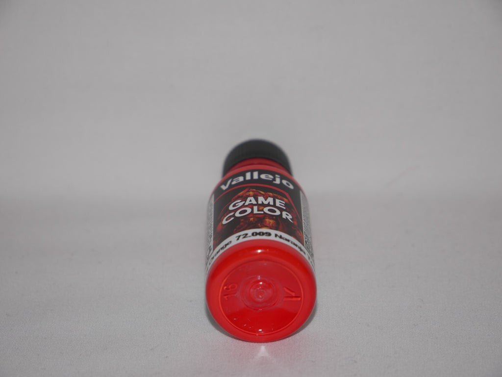 Vallejo Game Color Acrylic Range Hot Orange 18ml/0.6 fl oz Dropper Bottle 72.009