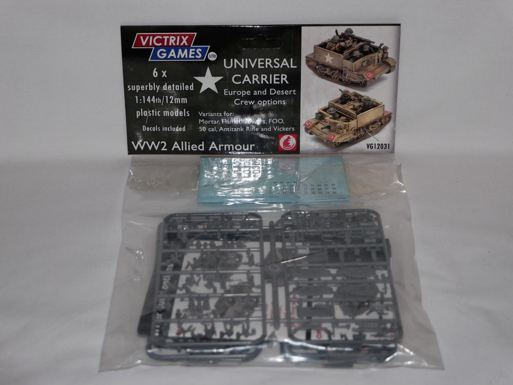 Victrix 1:144 Scale Universal Carrier With Europe & Desert Crew Options VG12031
