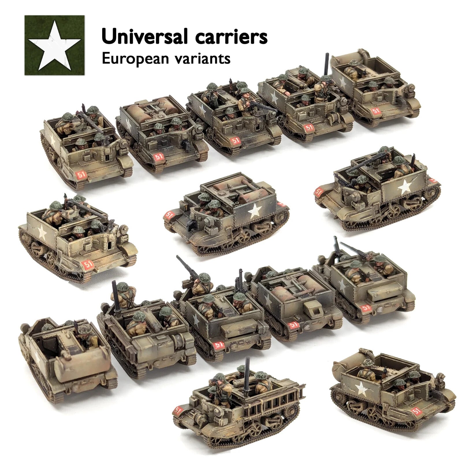Victrix 1:144 Scale Universal Carrier With Europe & Desert Crew Options VG12031