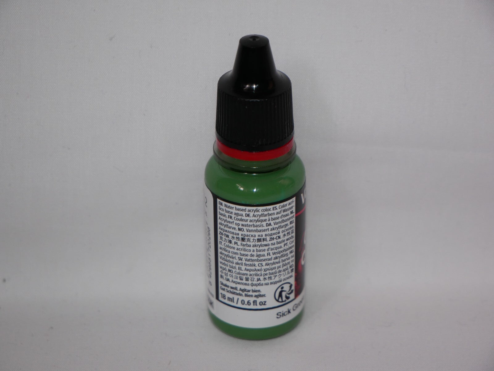 Vallejo Game Color Acrylic Range Sick Green 18ml/0.6 fl oz Dropper Bottle 72.029