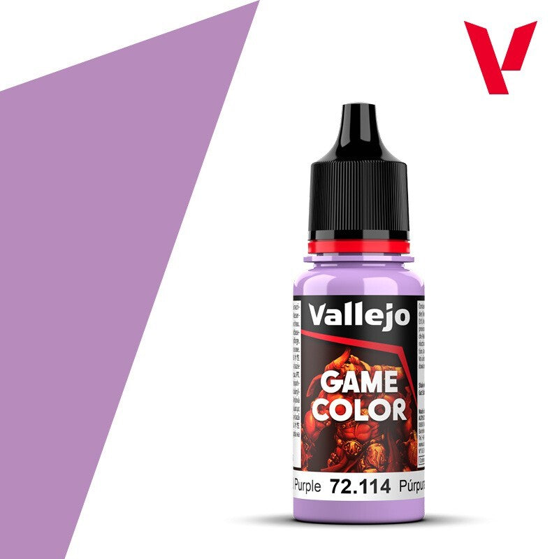 Vallejo Game Color Acrylics Lustful Purple 18ml/0.6 fl oz Dropper Bottle 72.114