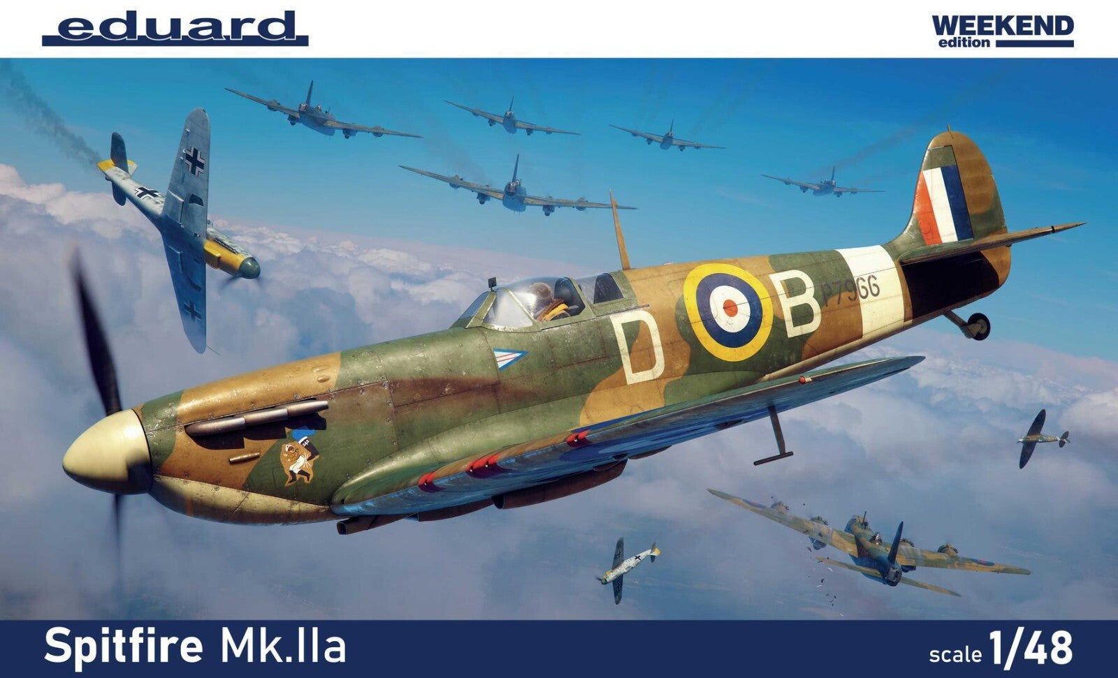 Eduard 1:48 Scale Model WWII Supermarine Spitfire Mk.IIa Weekend Edition - 84206