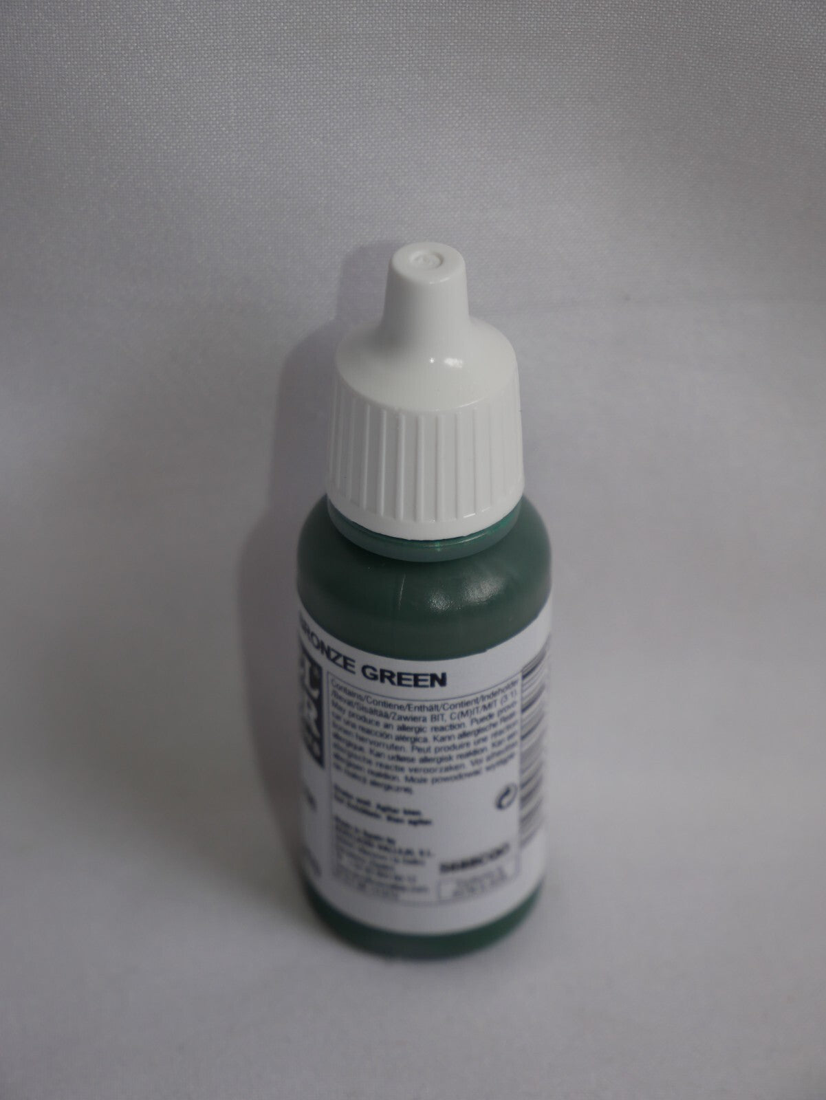 Vallejo Model Color Bronze Green Acrylic 17ml/0.57 fl oz Dropper Bottle - 70.897