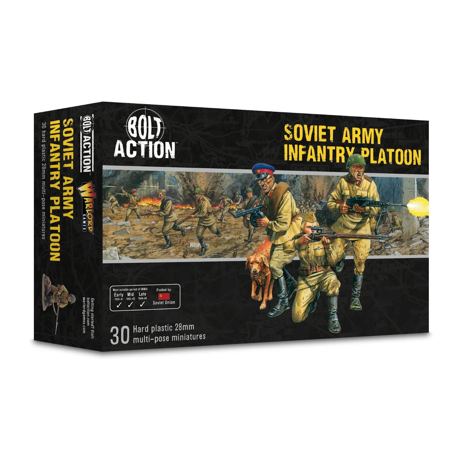 Warlord Games Bolt Action 1:56 Scale WW2 Soviet Army Infantry Platoon 402014008
