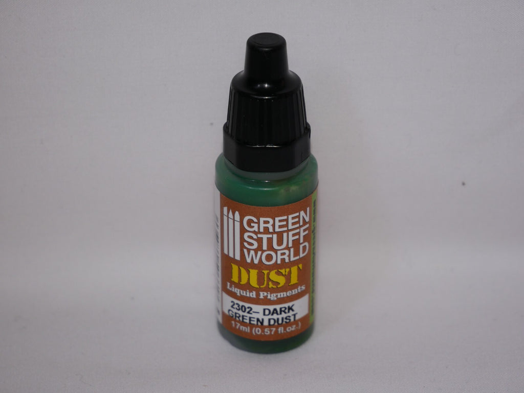 Green Stuff World Liquid Dust Pigments Paint Range Dark Green Dust 17ml - 2302