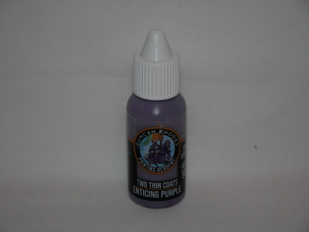 Duncan Rhodes Painting Academy Two Thin Coats Enticing Purple 15ml Bottle 10152
