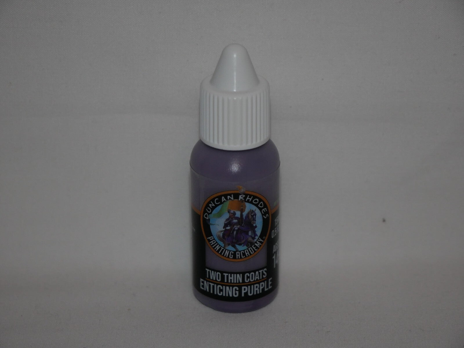 Duncan Rhodes Painting Academy Two Thin Coats Enticing Purple 15ml Bottle 10152