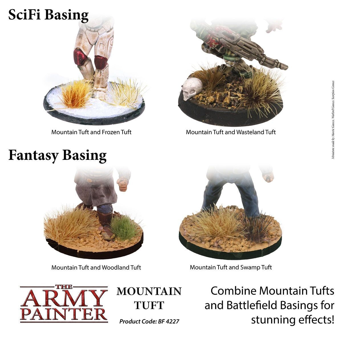 The Army Painter Battlefields Mountain Tufts For Wargaming (77) Per Pack BF4227