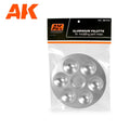 AK Interactive Aluminium Pallet (6 Wells) For Modeling Paint Mixes - AK612