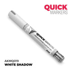 AK Interactive Acrylic Quick Gen Markers For Tabletop Wargaming White Shadow - AKMQ019