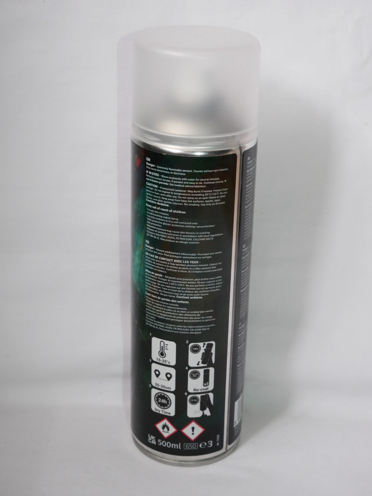 The Colour Forge Hobby Supplies Matt Black Model Primer 500ml Aerosol Spray Can