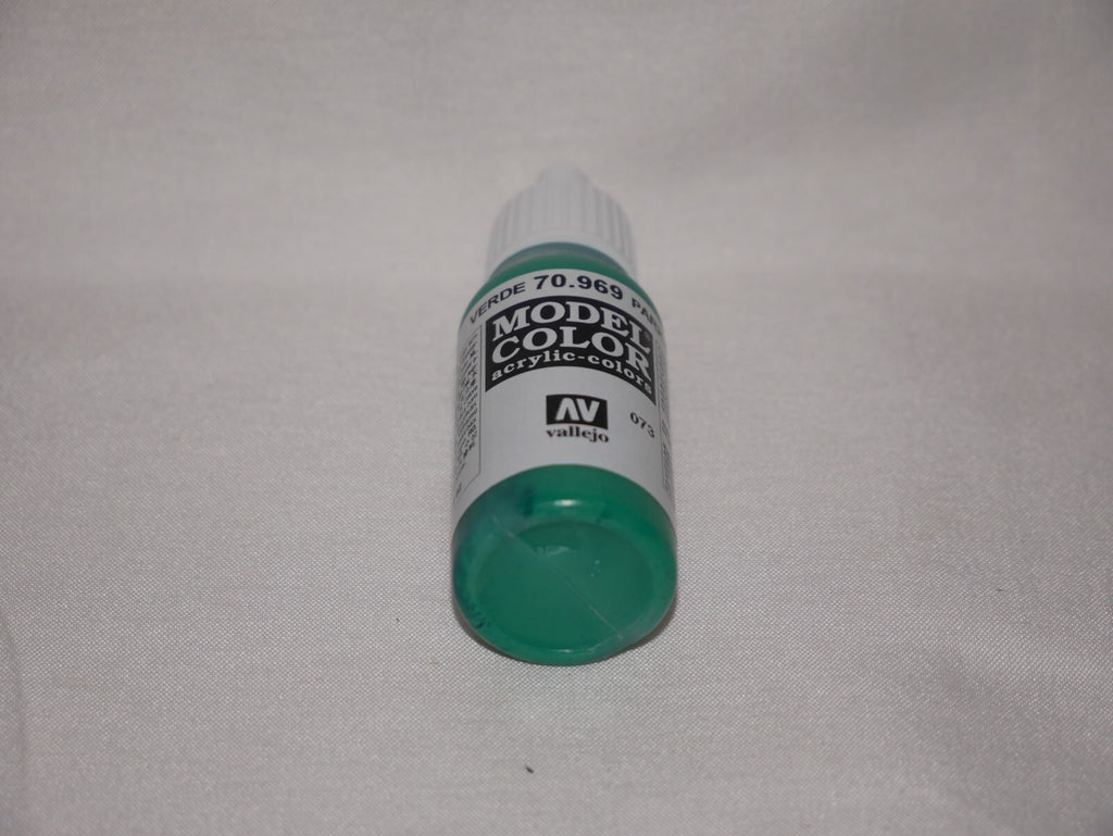 Vallejo Model Color Park Green Flat Acrylic 17ml Dropper Bottle - 70.969