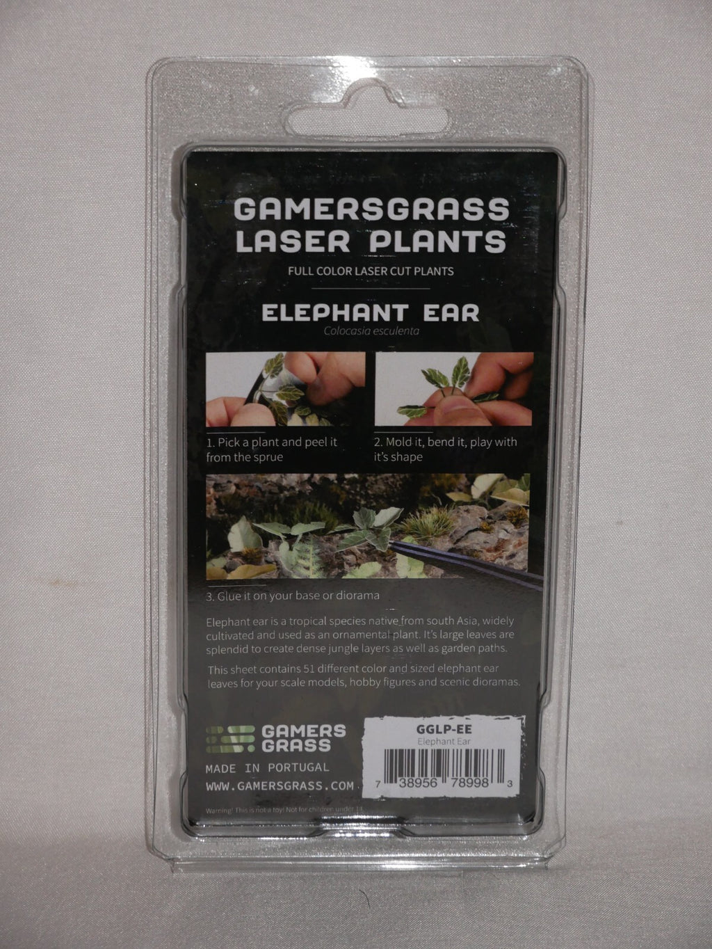 Gamers Grass Full Color Laser Cut Plants Elephant Ear (51) Per Pack GGLP-EE
