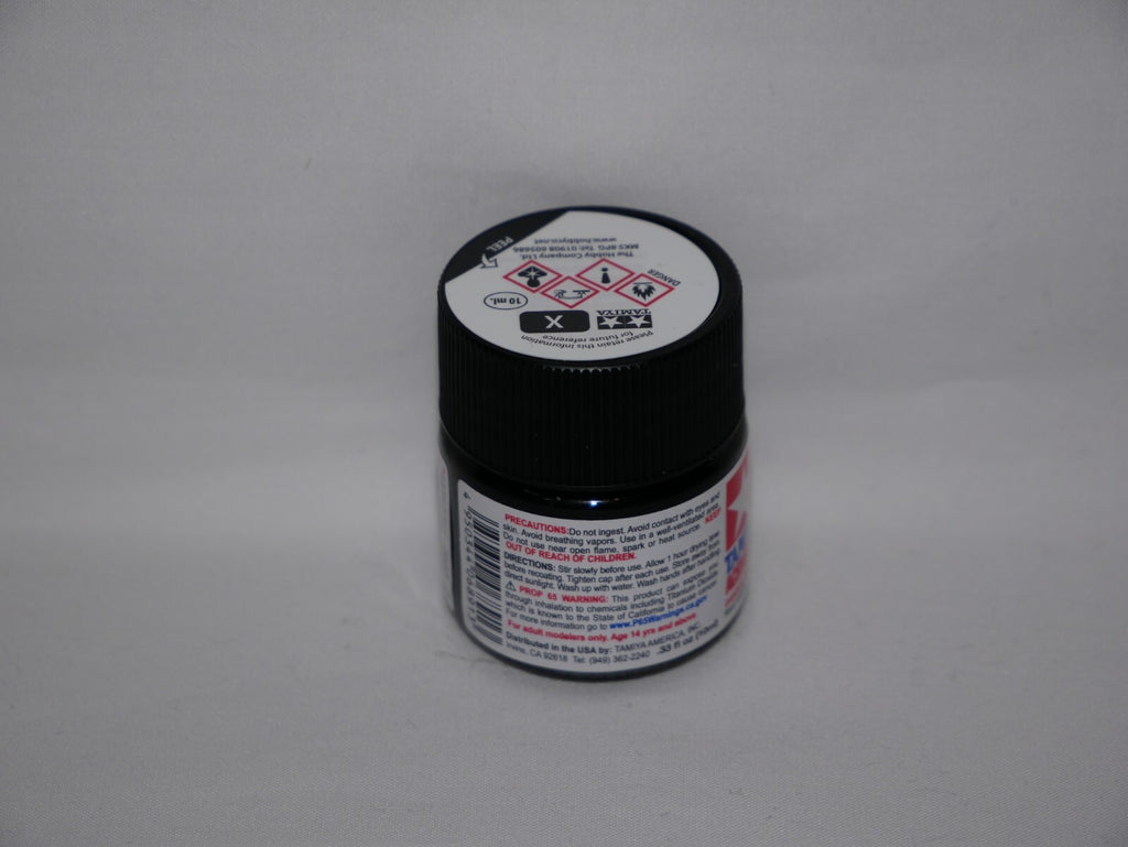 Tamiya Color Acrylic Modeling Paint Mini X-1 Black 10ml (1/3oz) Glass Jar 81501