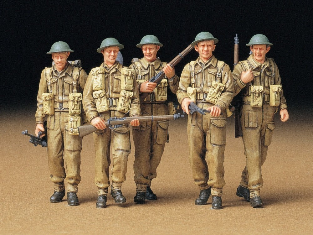 Tamiya Military Miniatures 1:35 Scale WWII British Infantry On Patrol - 35223