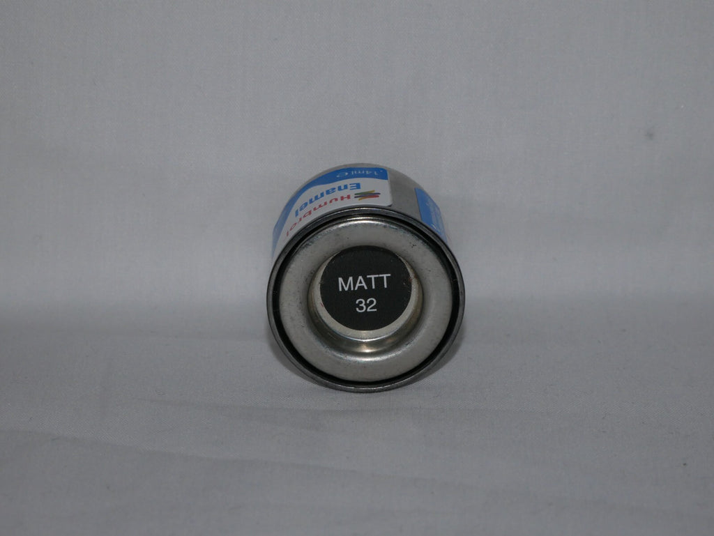 Humbrol Scale Modelling Enamel Paints Matt Dark Grey No 32 (14ml) Tub - AA1506