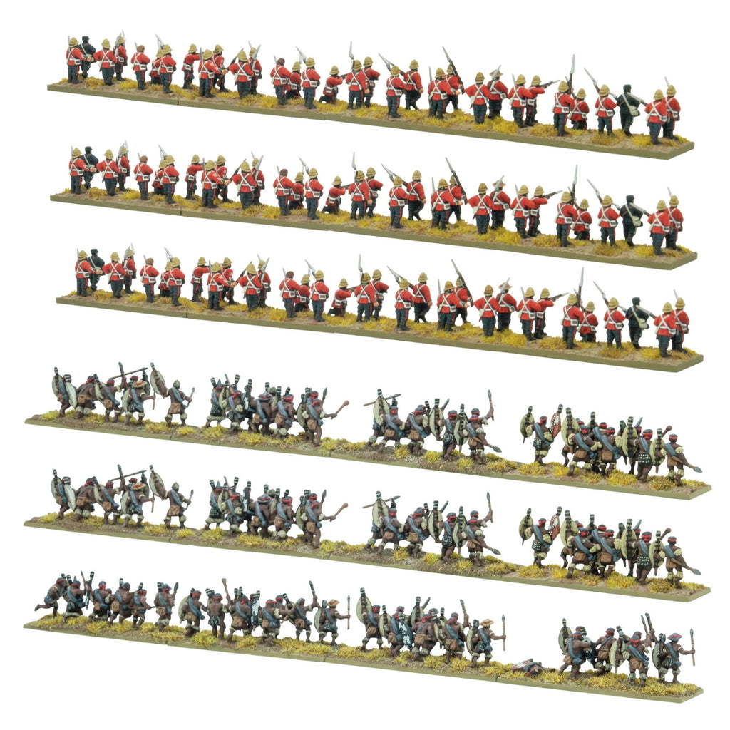 Black Powder Epic Battles Minis Zulu 15mm Scale British Army Brigade - 312014601