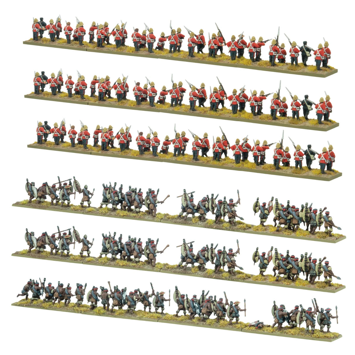 Black Powder Epic Battles Minis Zulu 15mm Scale British Army Brigade - 312014601