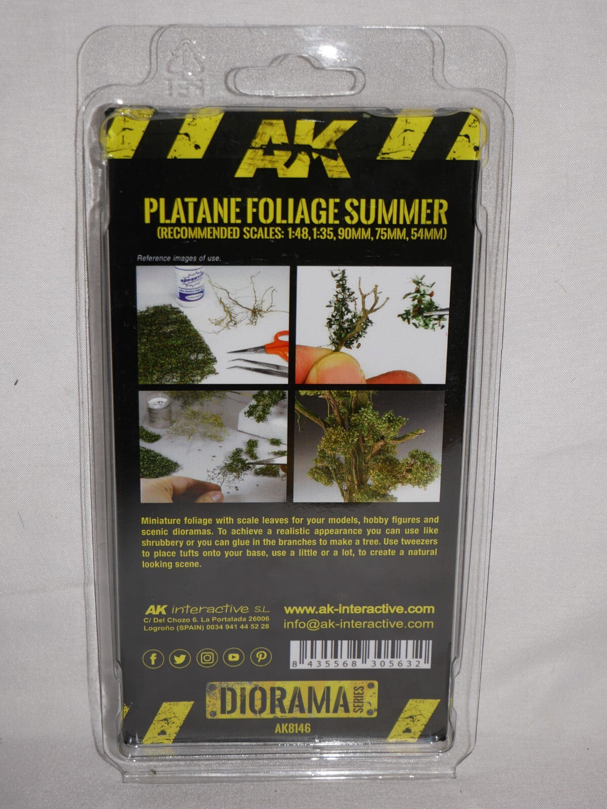 AK Interactive Diorama Series Plantane Foliage Summer For Mini Wargmaing AK8146