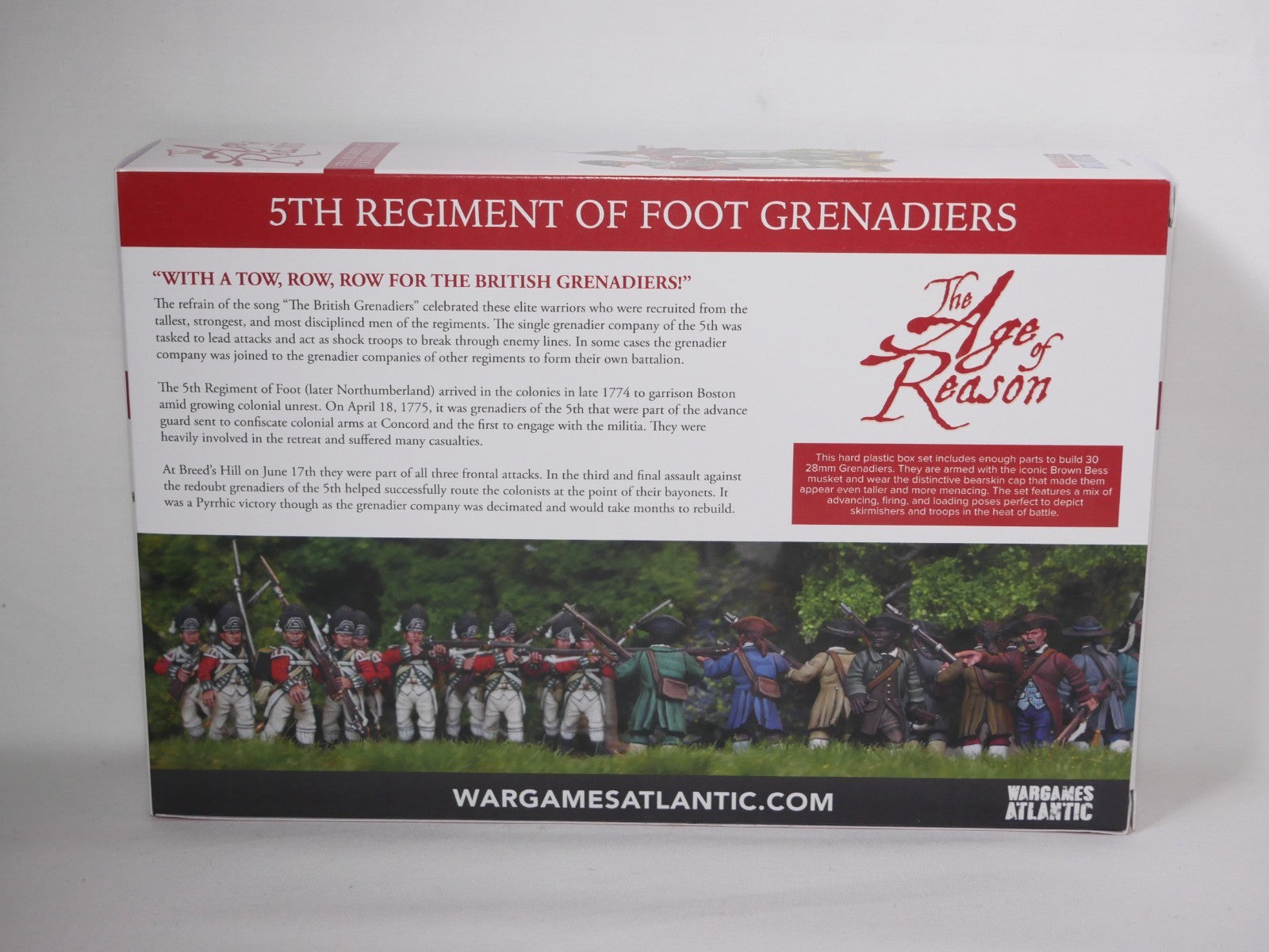 Wargames Atlantic The Age of Reason 5th Regiment of Foot Grenadiers - WAAAR002