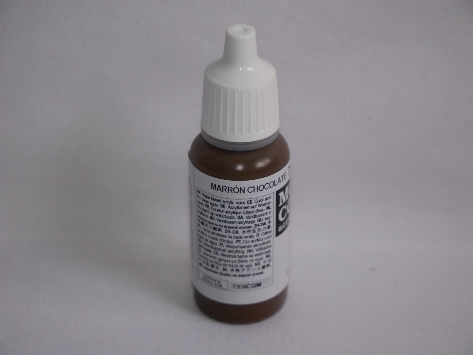 Vallejo Model Color Chocolate Brown Acrylic 17ml/0.57 fl oz Dropper - 70.872