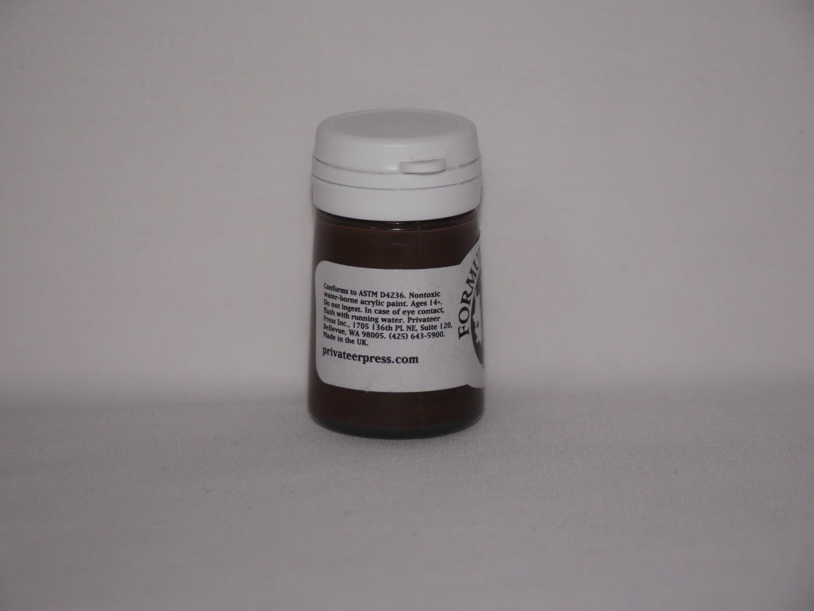 Formula P3 Acrylic Paint Range Battlefield Brown 18ml Flip Top Bottle PIP 93027