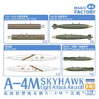 Magic Factory 1:48 Scale A-4M Skyhawk Light Attack Aircraft (2-1) Model Kit 5002