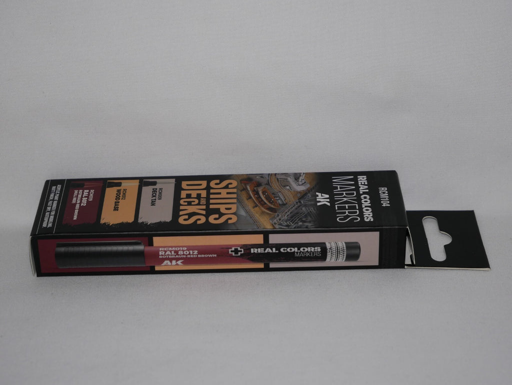 AK Interactive Real Colors Acrylic Markers Ships & Decks (3 Piece) Set - RCM104