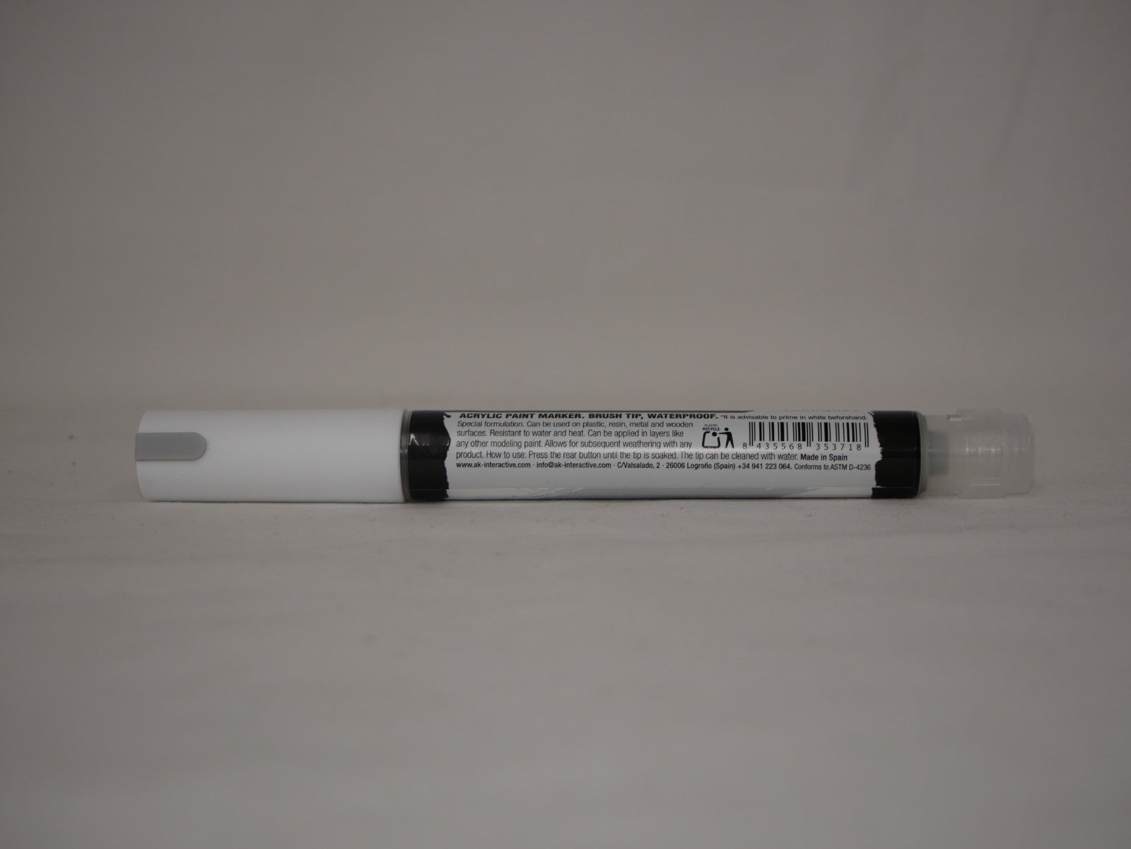 AK Interactive Acrylic Quick Gen Markers For Tabletop Wargaming Black - AKMQ021