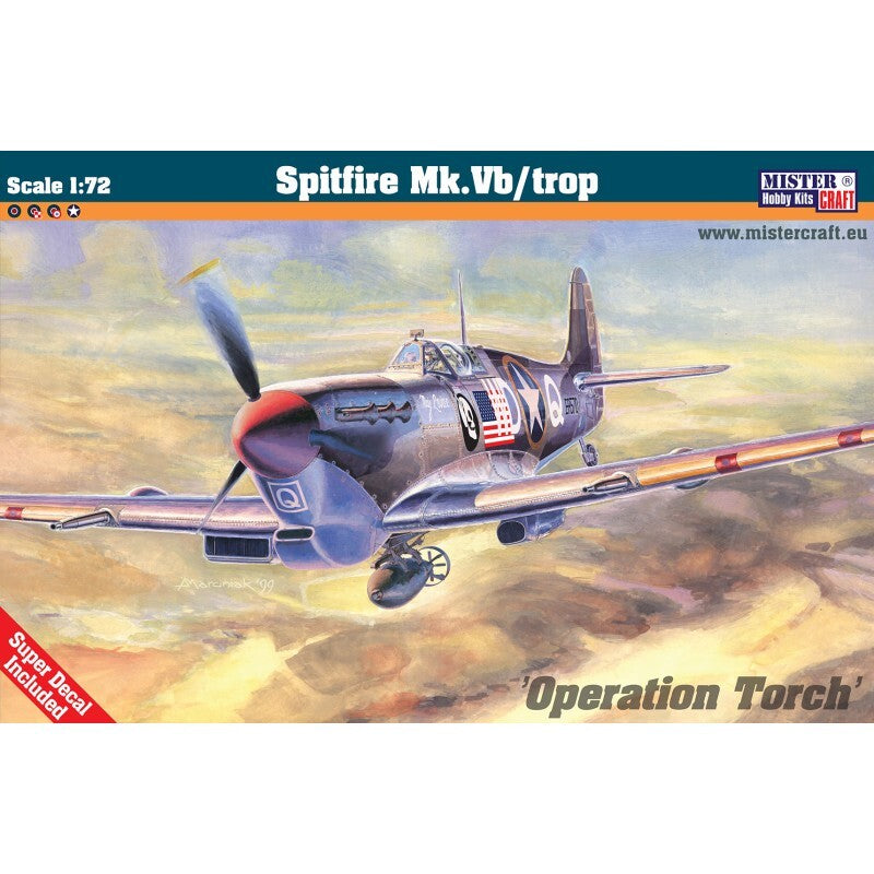 MisterCraft Hobby Kits 1:72 (D-192) Spitfire MK.Vb/Trop 'Operation Torch' 041922