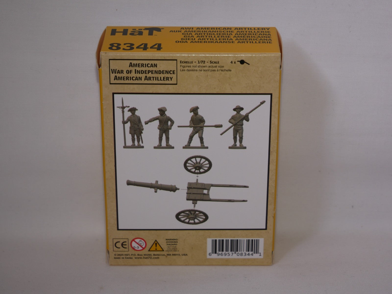 Hat Industrie 1:72 Scale American War Of Independence American Artillery - 8344